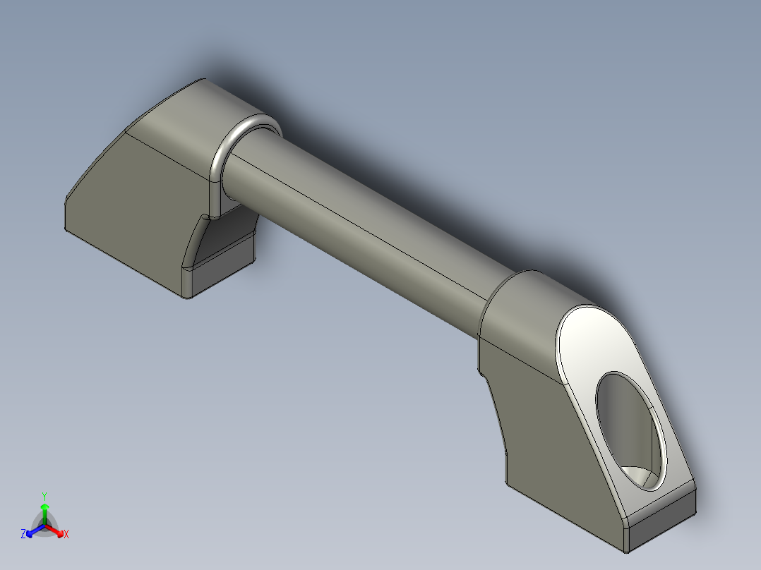 取手(鋁合金)RP-3D多系列多零件图纸模型正等轴测图
