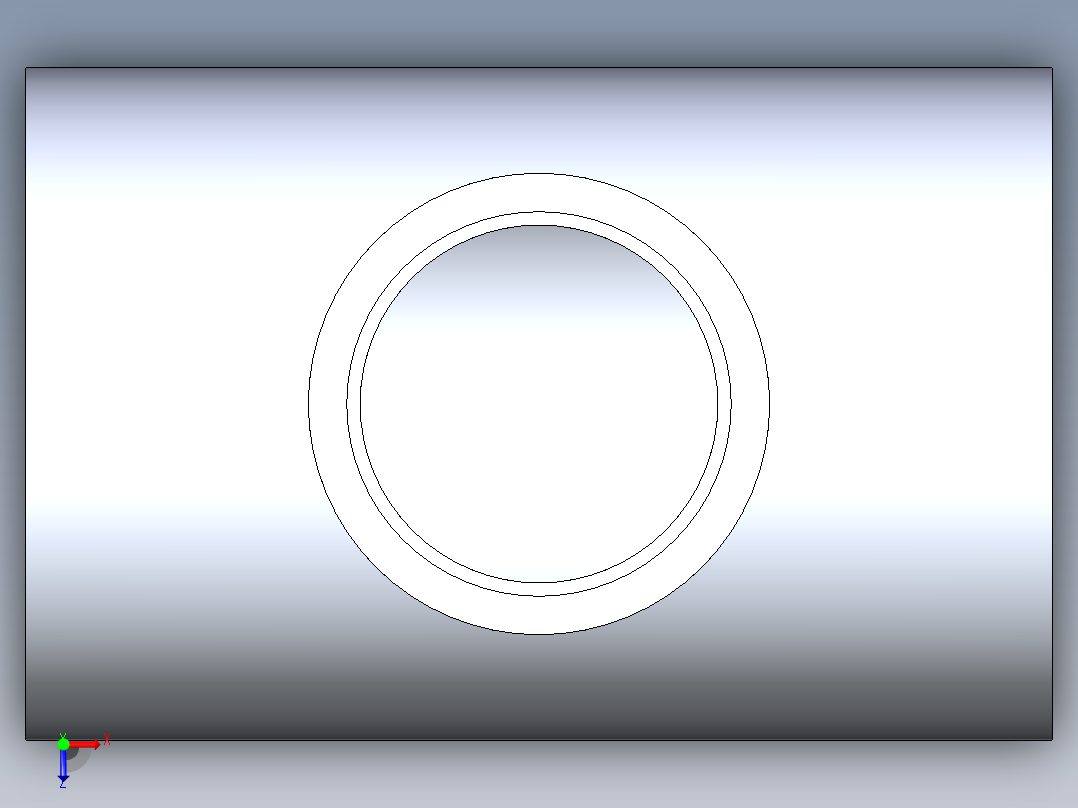 聚氯乙烯配件02-Sch80_ReducingTee_SxSxS_801-338_3.5in x 2in俯视图