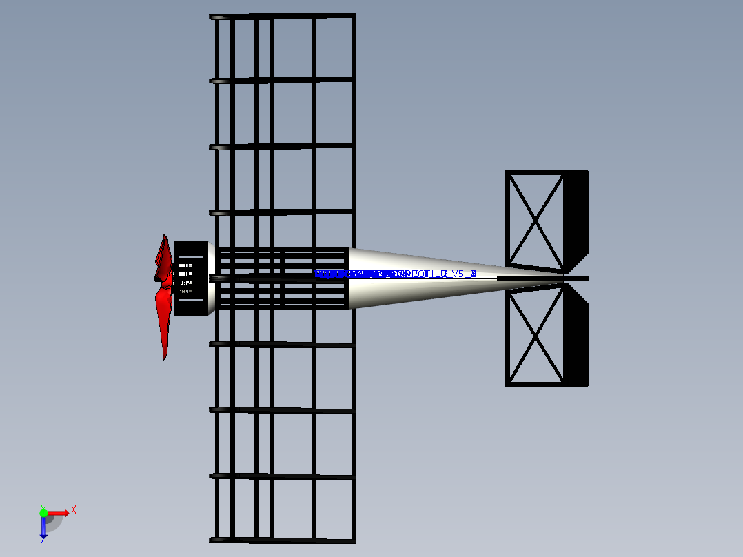 航模飞机框架俯视图