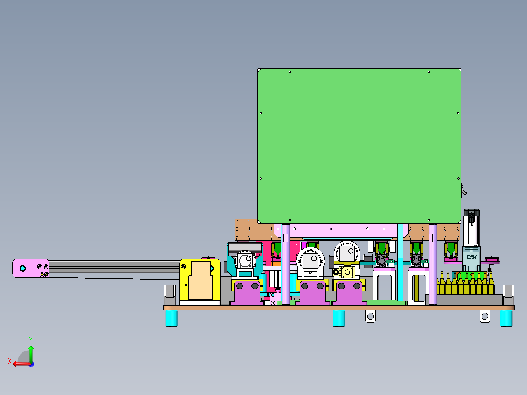 通电测试机CCD检测PIN外观尺寸后视图