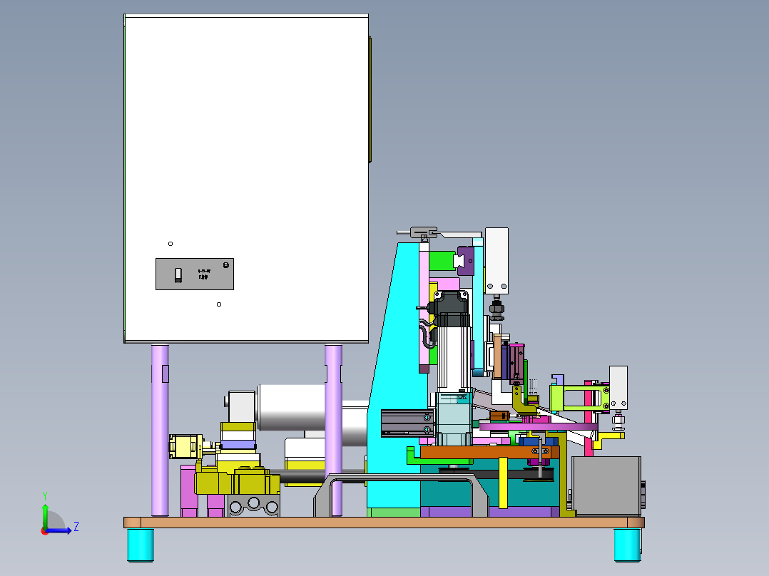 通电测试机CCD检测PIN外观尺寸左视图