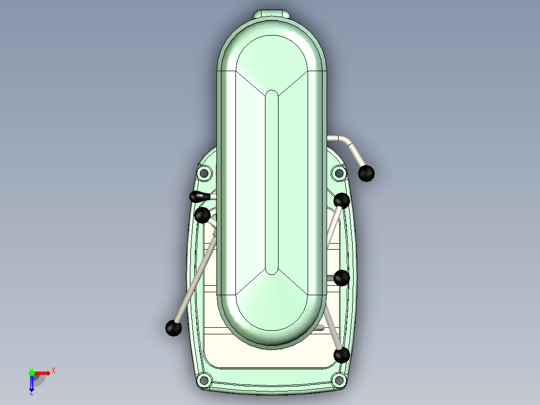 Cincinnati PF25桌面台钻俯视图