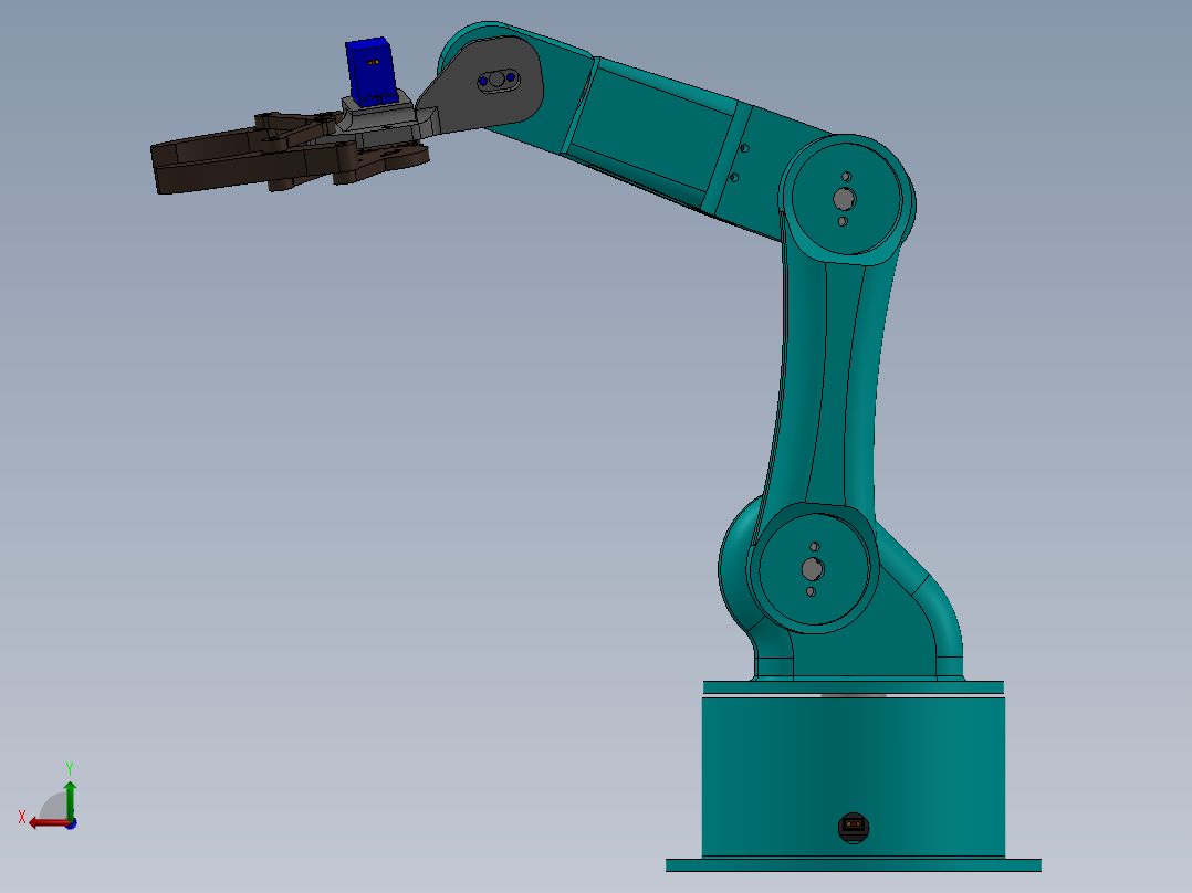 使用ESB进行机器人手臂模拟后视图