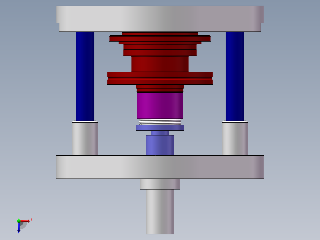 油封压装机设计【含三维图+CAD图+说明书】俯视图