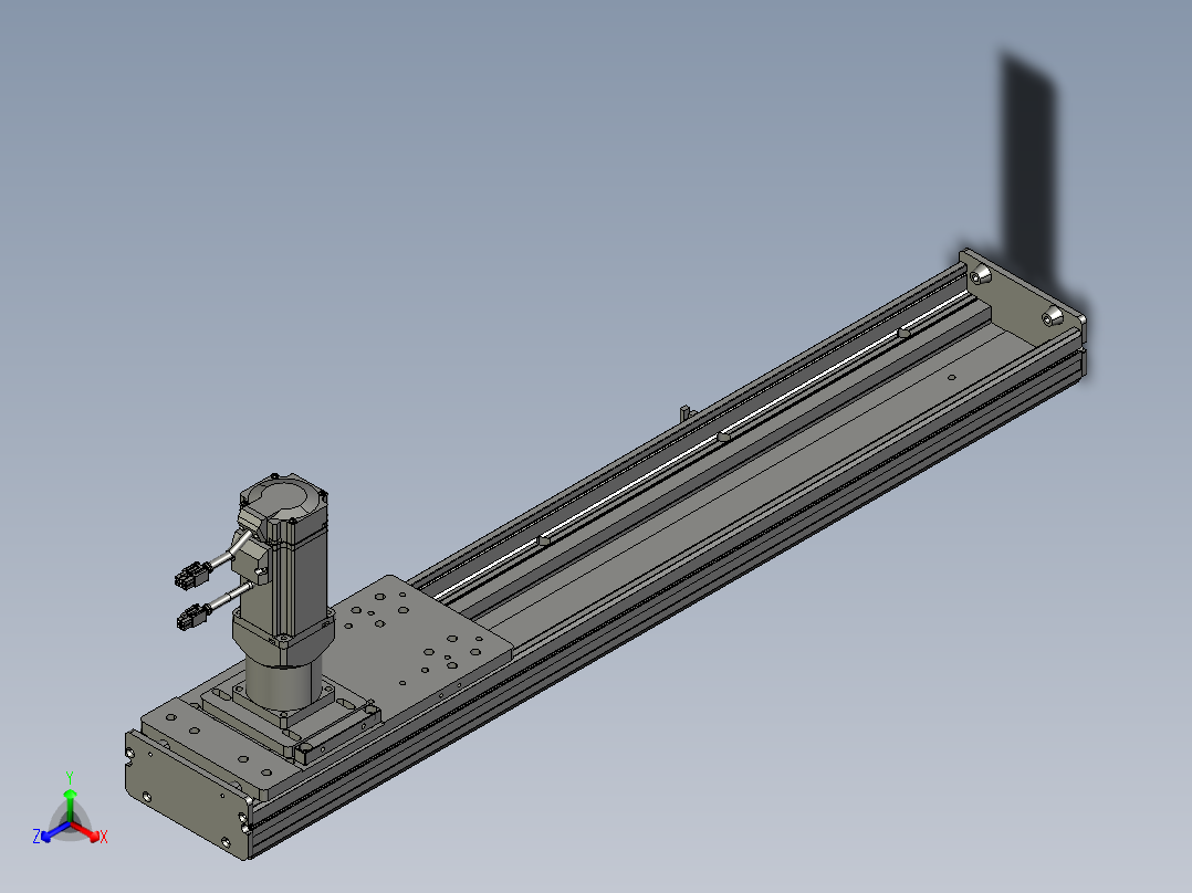 东锦齿条传动DH136G-S600-BU-减速机+P400W主视图