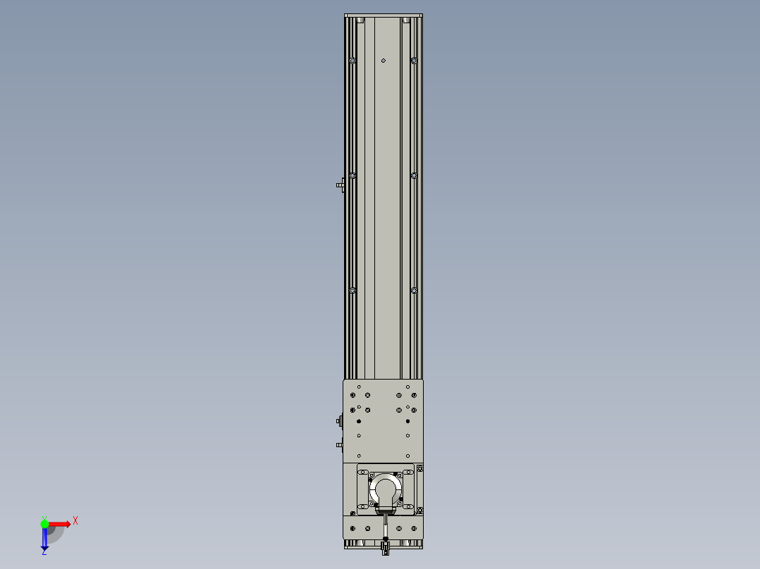 东锦齿条传动DH136G-S600-BU-减速机+P400W俯视图