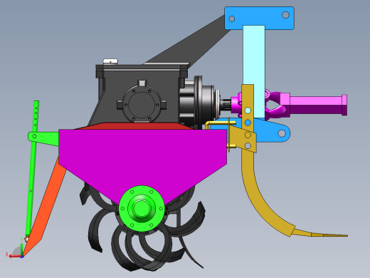 基于SW旋耕深松机设计后视缩略图