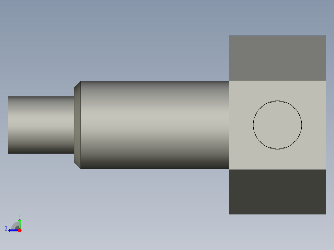 基恩士FU-77TZ_kc图纸模型右视图