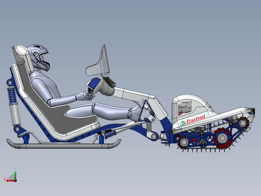 雪地漂移履带车后视缩略图