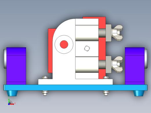 双支撑镗床夹具教学模型含三维+CAD前视缩略图