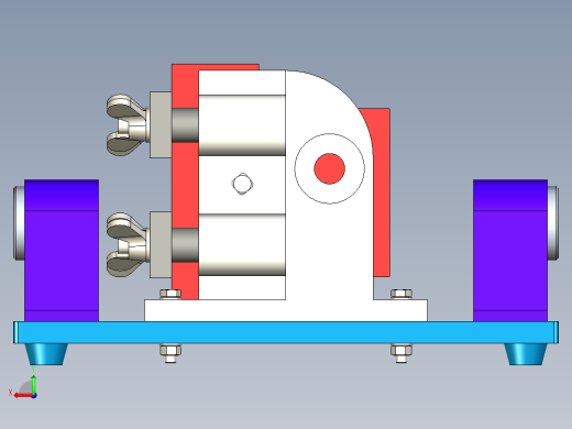 双支撑镗床夹具教学模型含三维+CAD后视缩略图