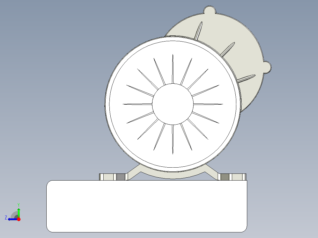 UG爬楼梯轮椅右视图