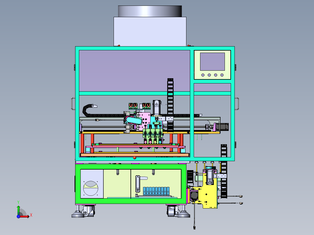 自动摆盘机（sw19可编辑+bom）前视图