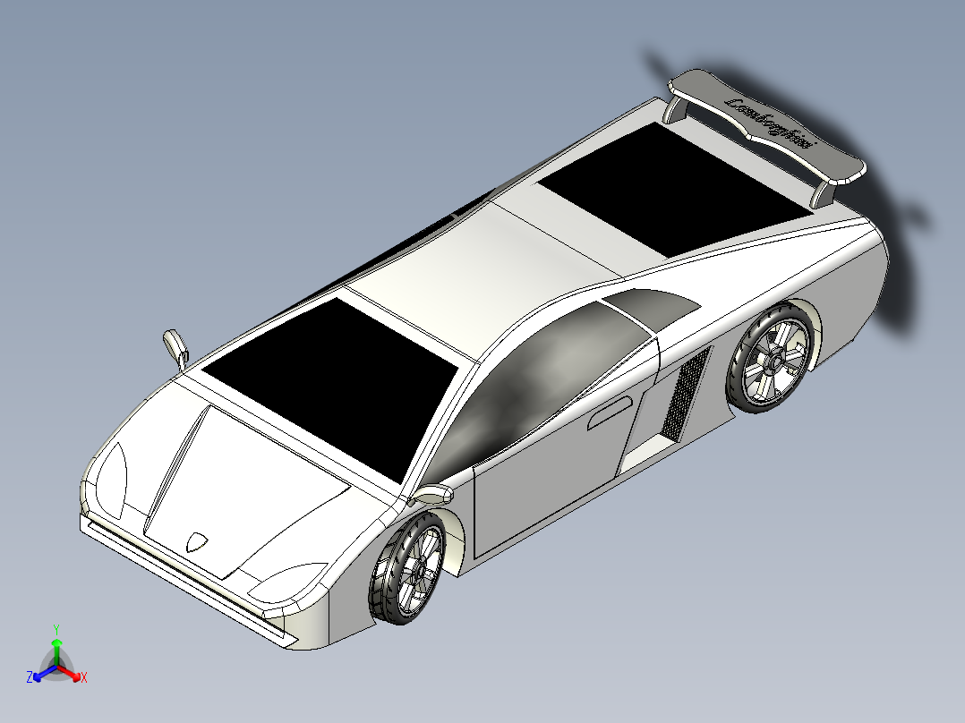 兰博基尼主视图