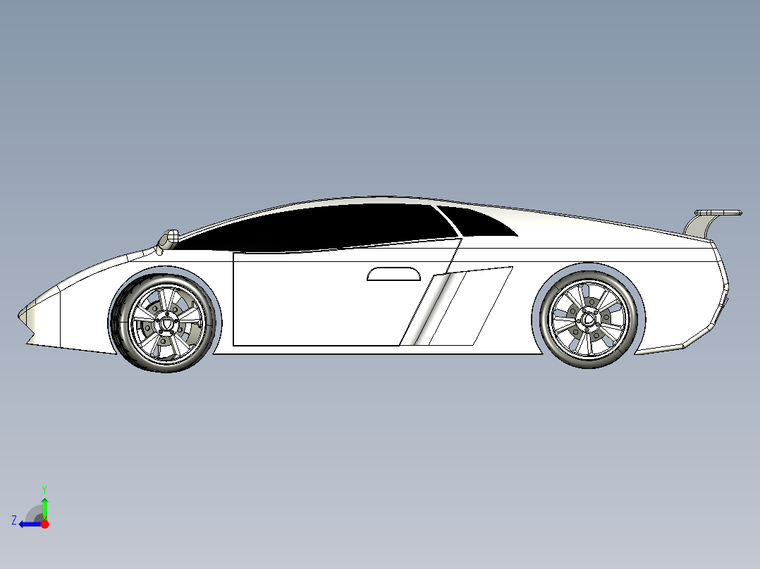 兰博基尼右视图