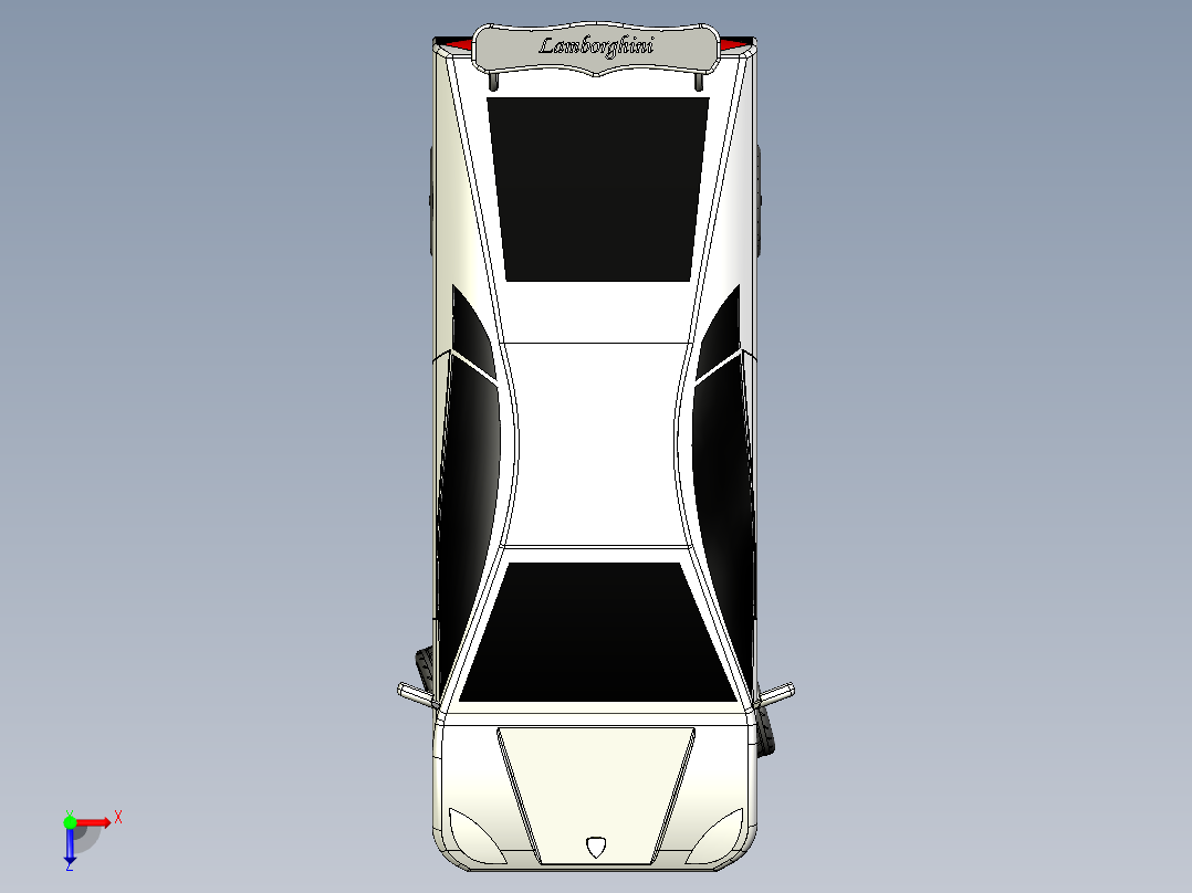 兰博基尼俯视图