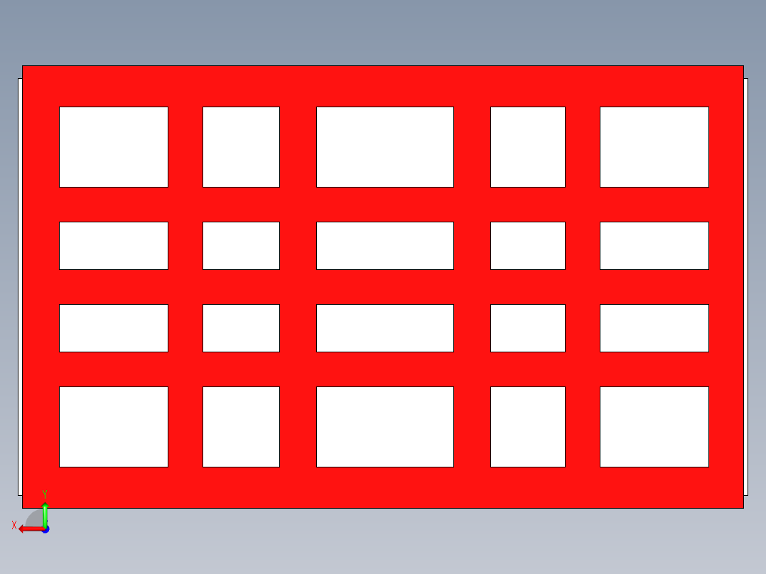 磨床底座加工图后视图