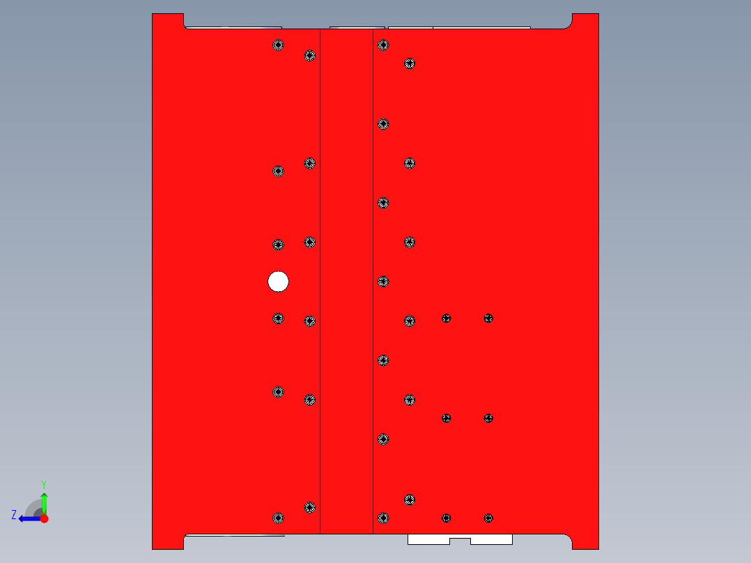磨床底座加工图右视图