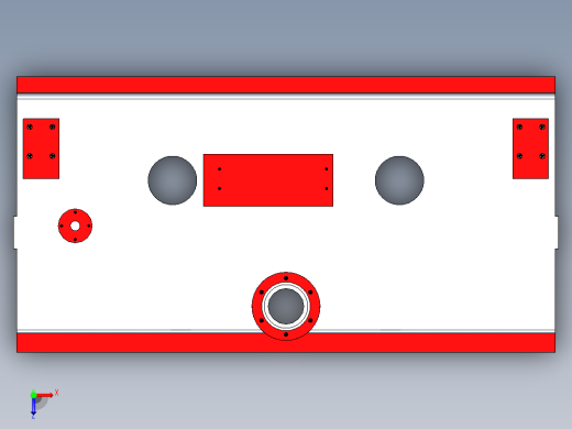 磨床底座加工图俯视缩略图