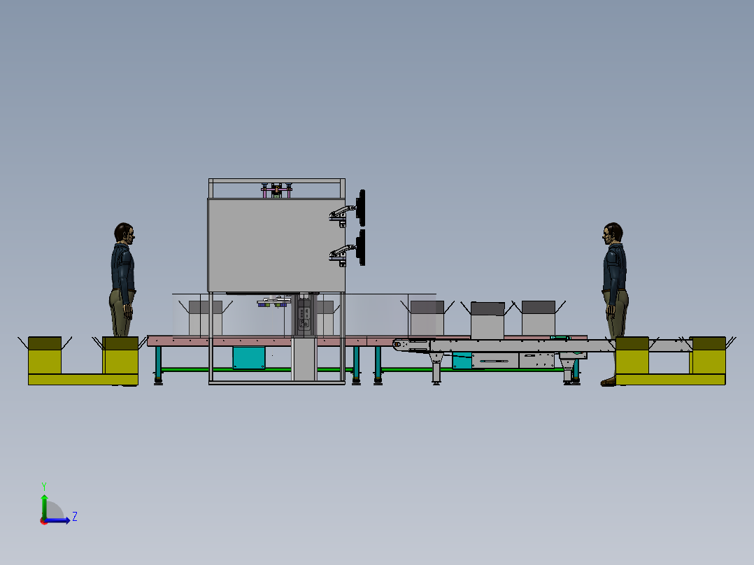 方形铝壳电池分选机sw21可编辑左视图
