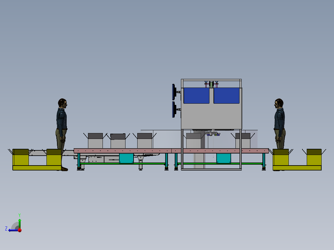 方形铝壳电池分选机sw21可编辑右视图