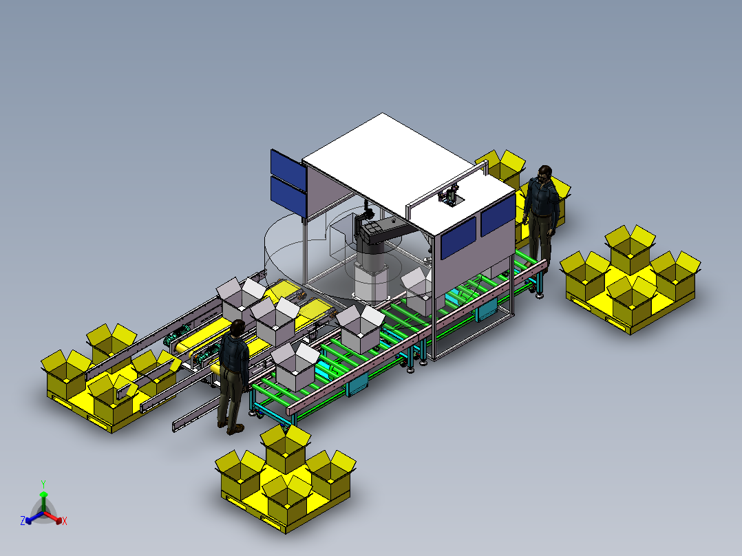 方形铝壳电池分选机sw21可编辑正等轴测图