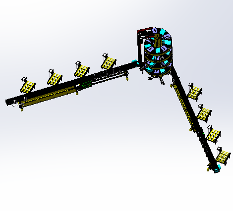 自动升降环形动力生产称重线sw17可编辑