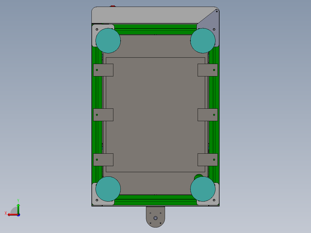 PCB板翻板机sw21可编辑后视图