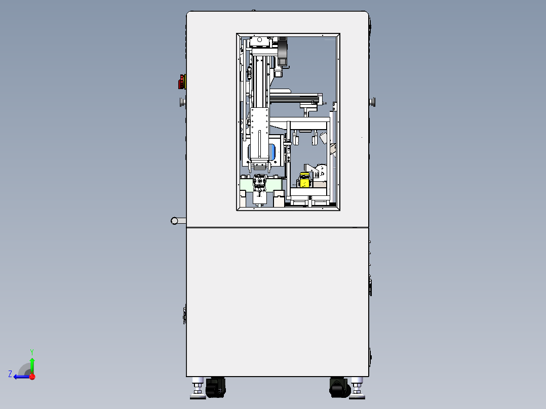 PCM板，焊点半成品检测机sw22可编辑右视图