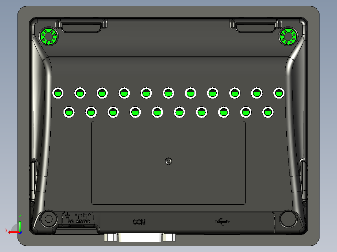 TK6051iP人机界面后视图
