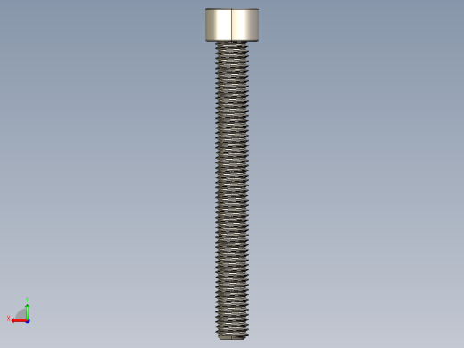 Screw_DIN_912_M10x90F_A2.STEP公制内六角螺钉后视缩略图