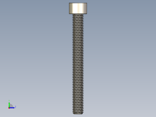 Screw_DIN_912_M10x90F_A2.STEP公制内六角螺钉左视缩略图