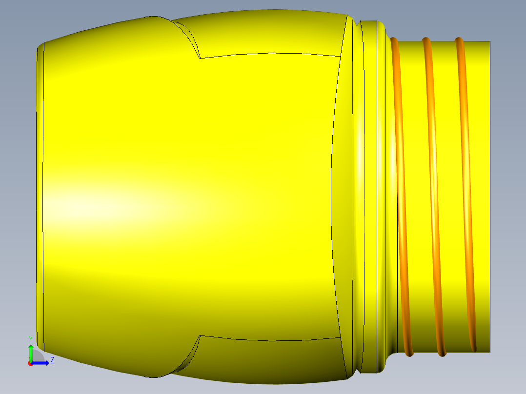 NX建模之“迷你型”小水瓶左视图