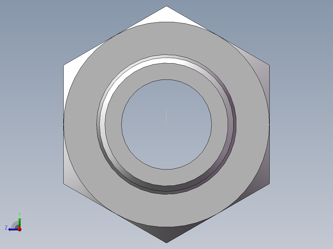 英制锥管螺纹直接头、1DT-36-12SP右视图