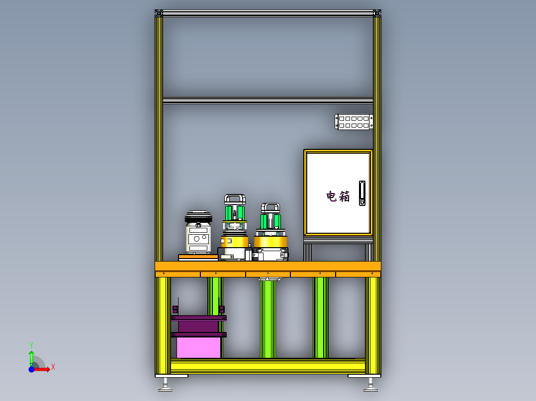 离合器组装机前视图