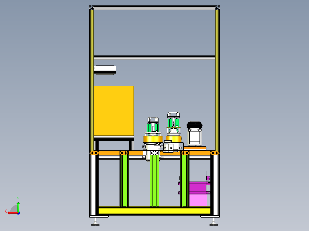 离合器组装机后视图
