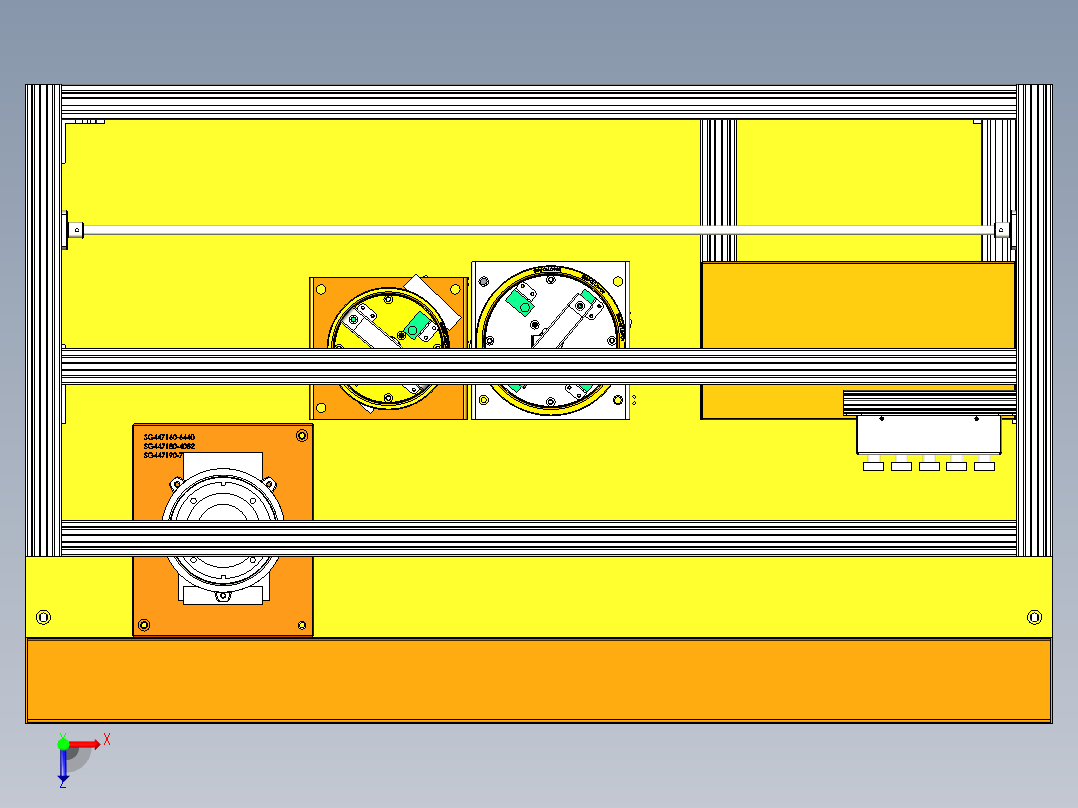 离合器组装机俯视图