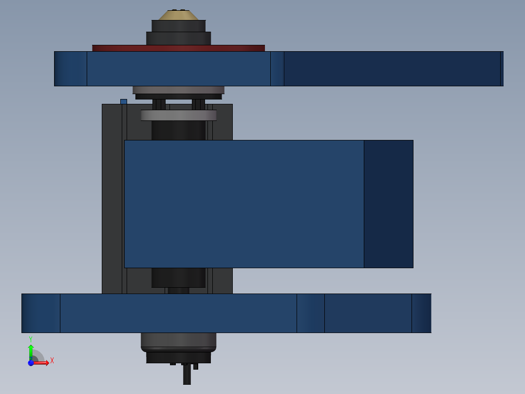 通用冲床模型前视图