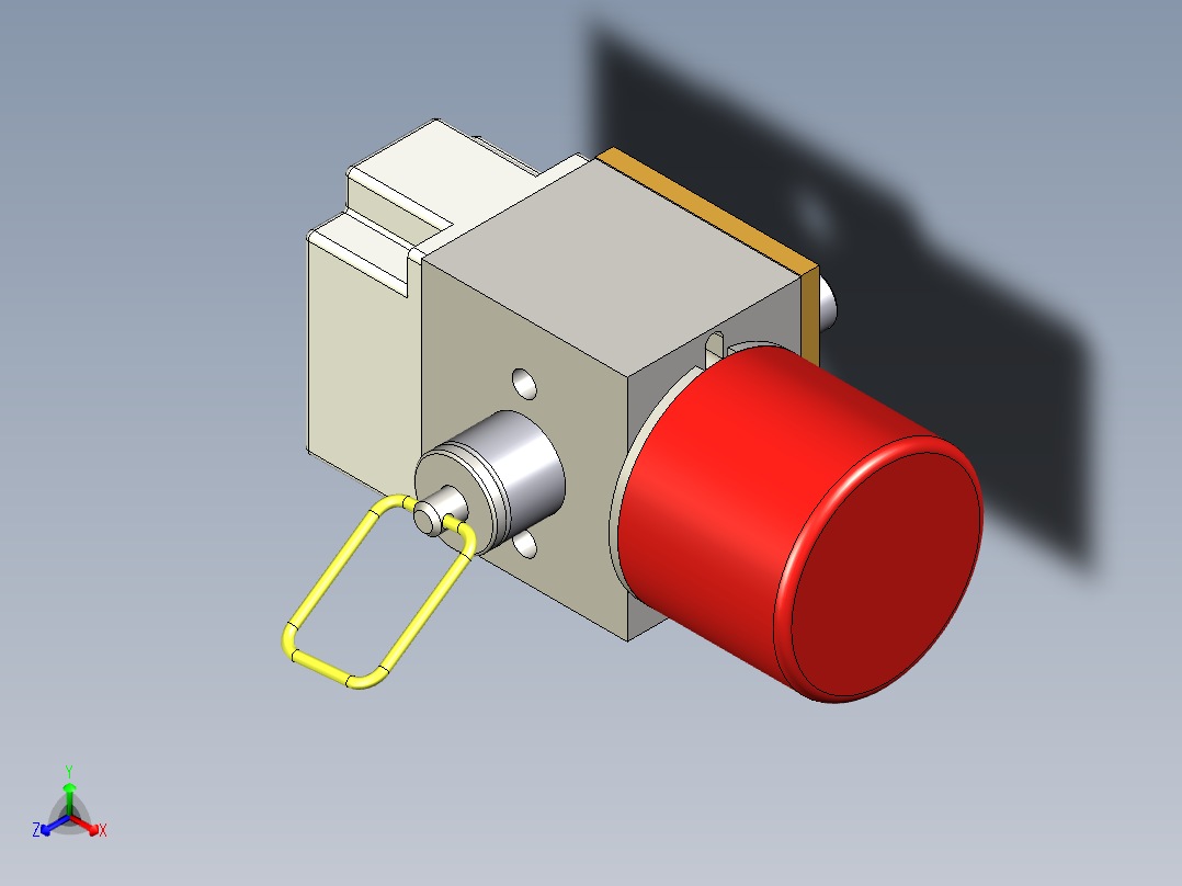联锁装置 ABB正等轴测图
