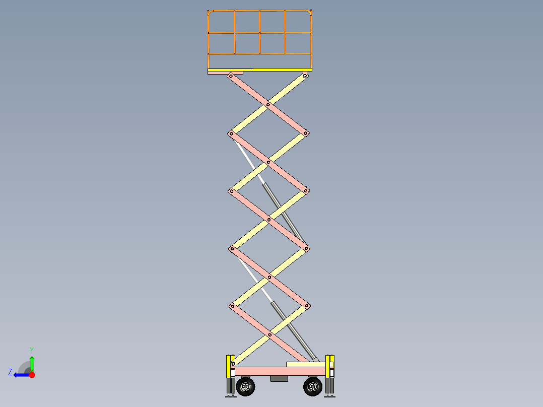 货物升降机右视图