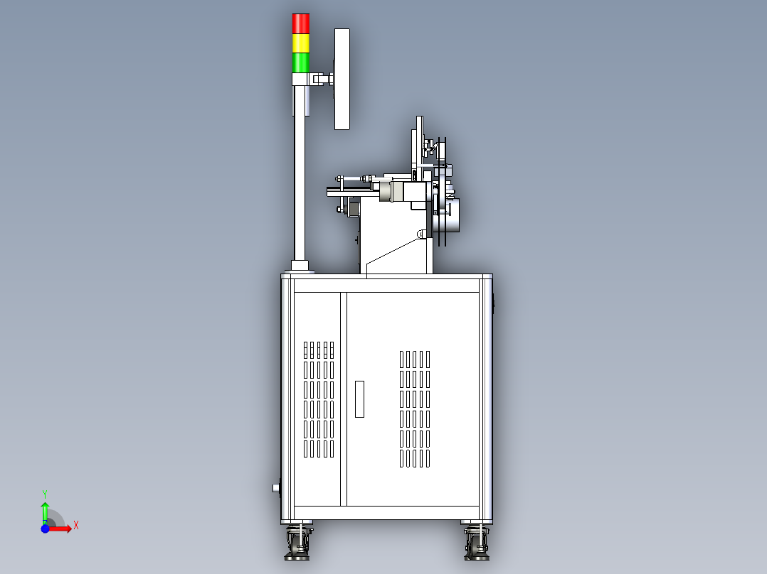 微电子产品检查设备（编带上下料检查）前视图