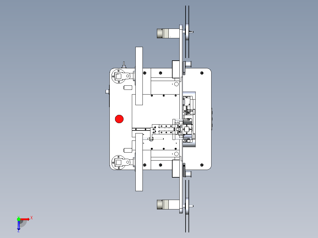 微电子产品检查设备（编带上下料检查）俯视图