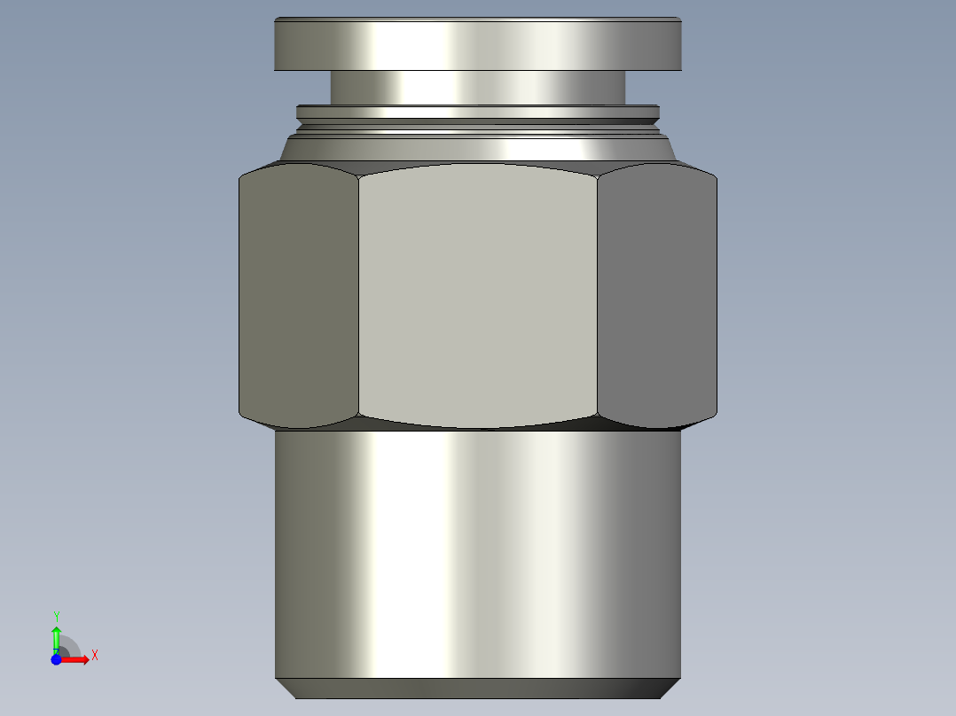 接头PC1003亚德客前视图