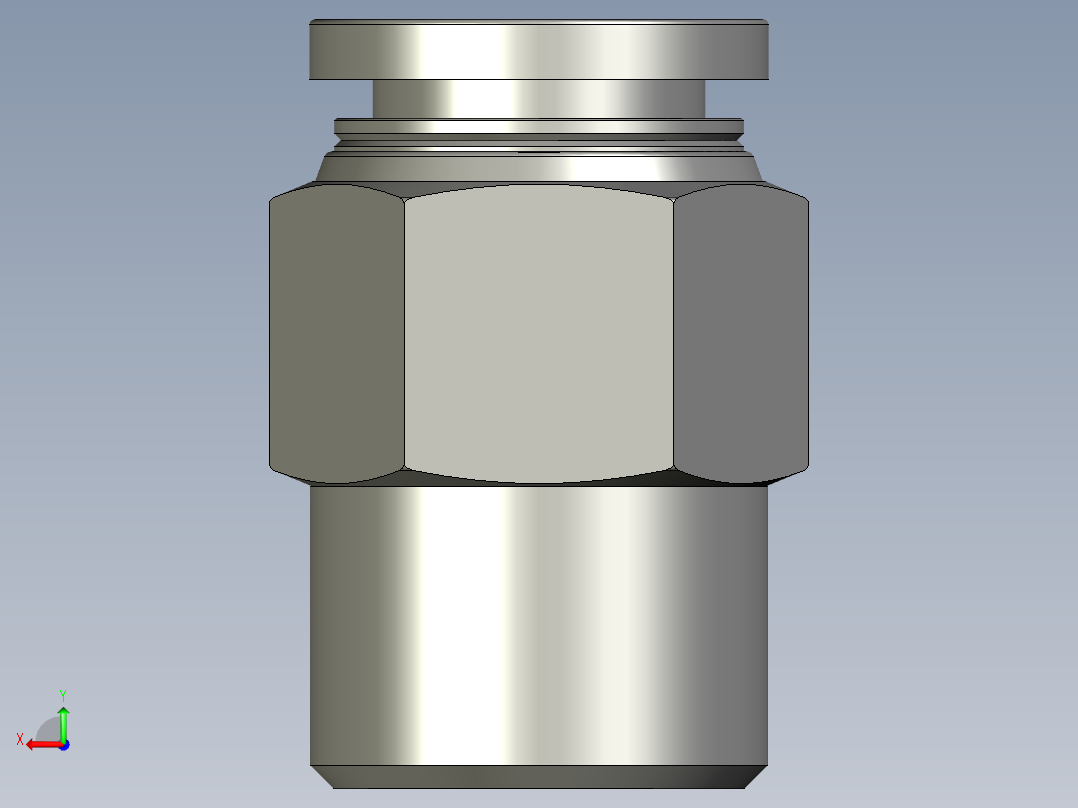 接头PC1003亚德客后视图