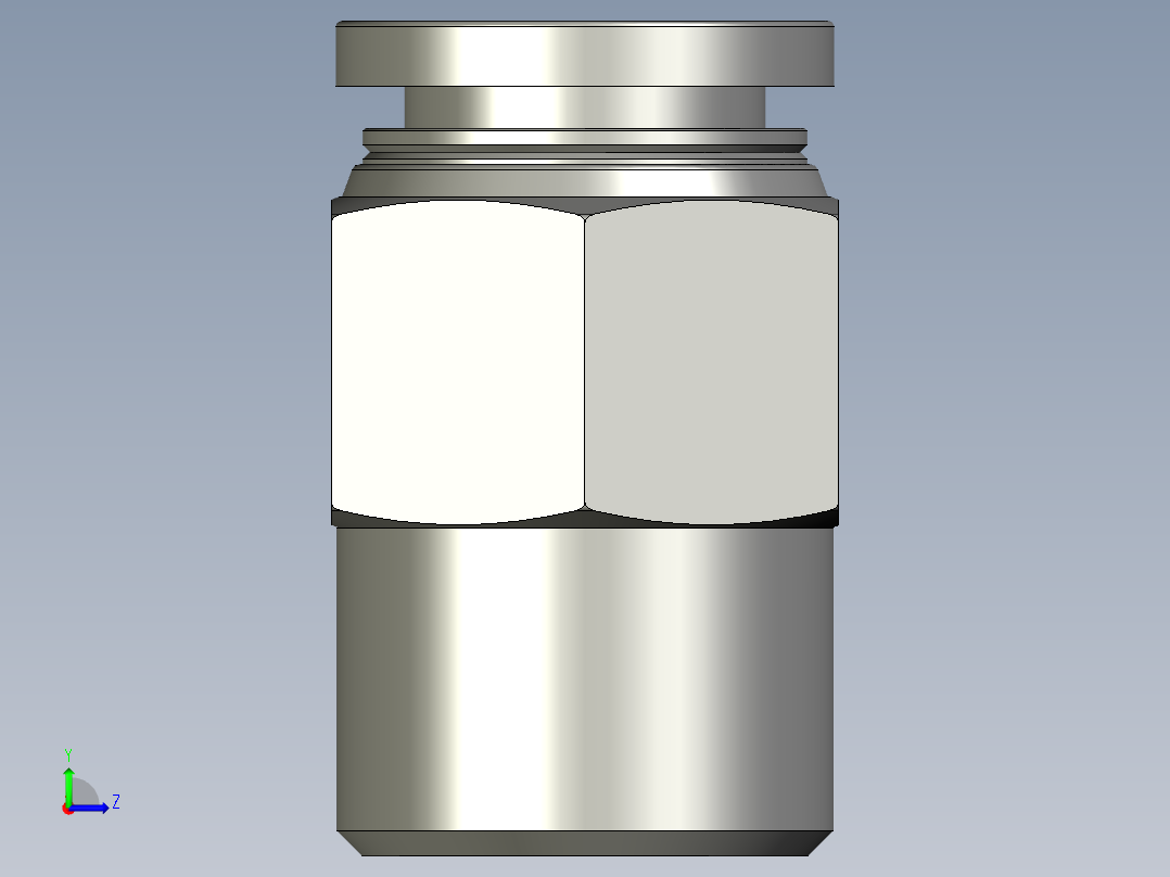 接头PC1003亚德客左视图