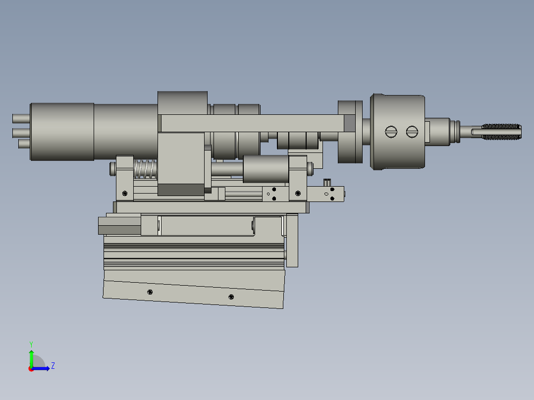 右攻丝机左视图