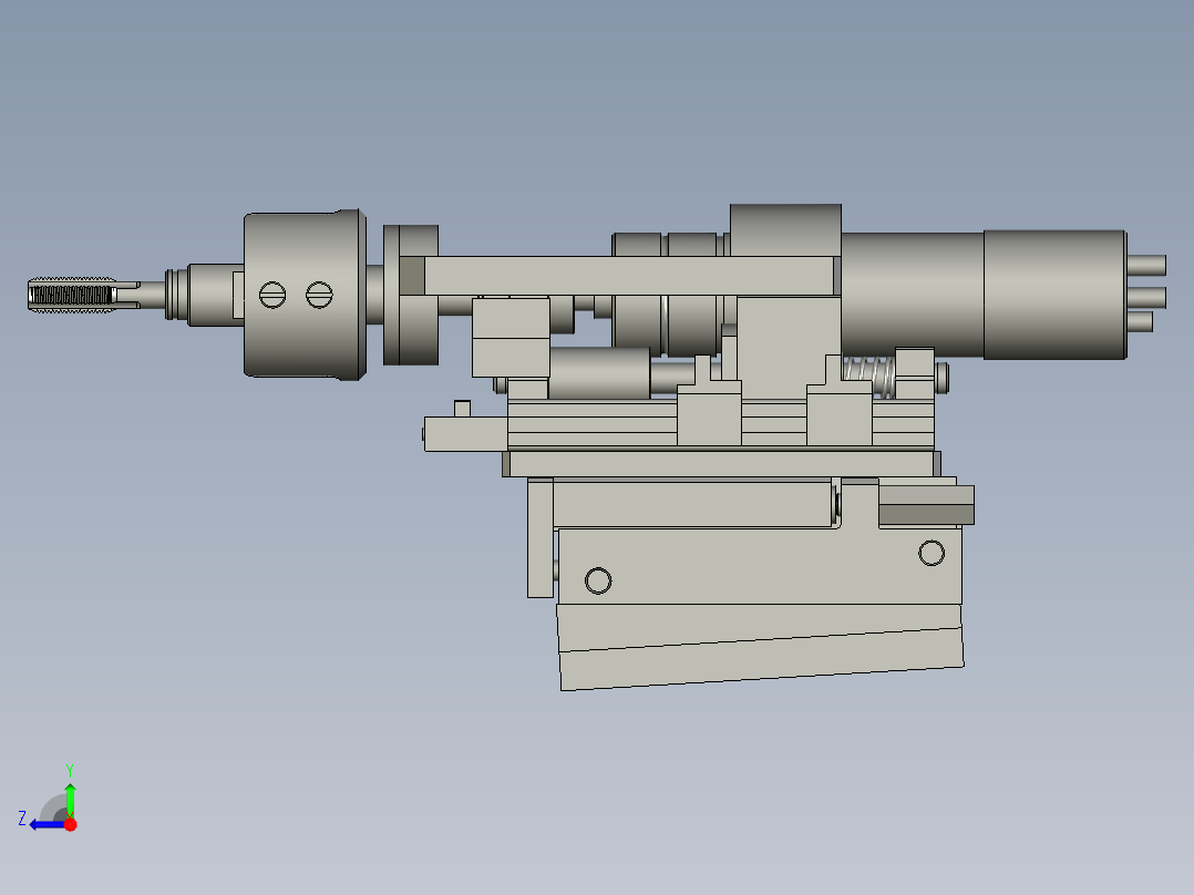 右攻丝机右视图