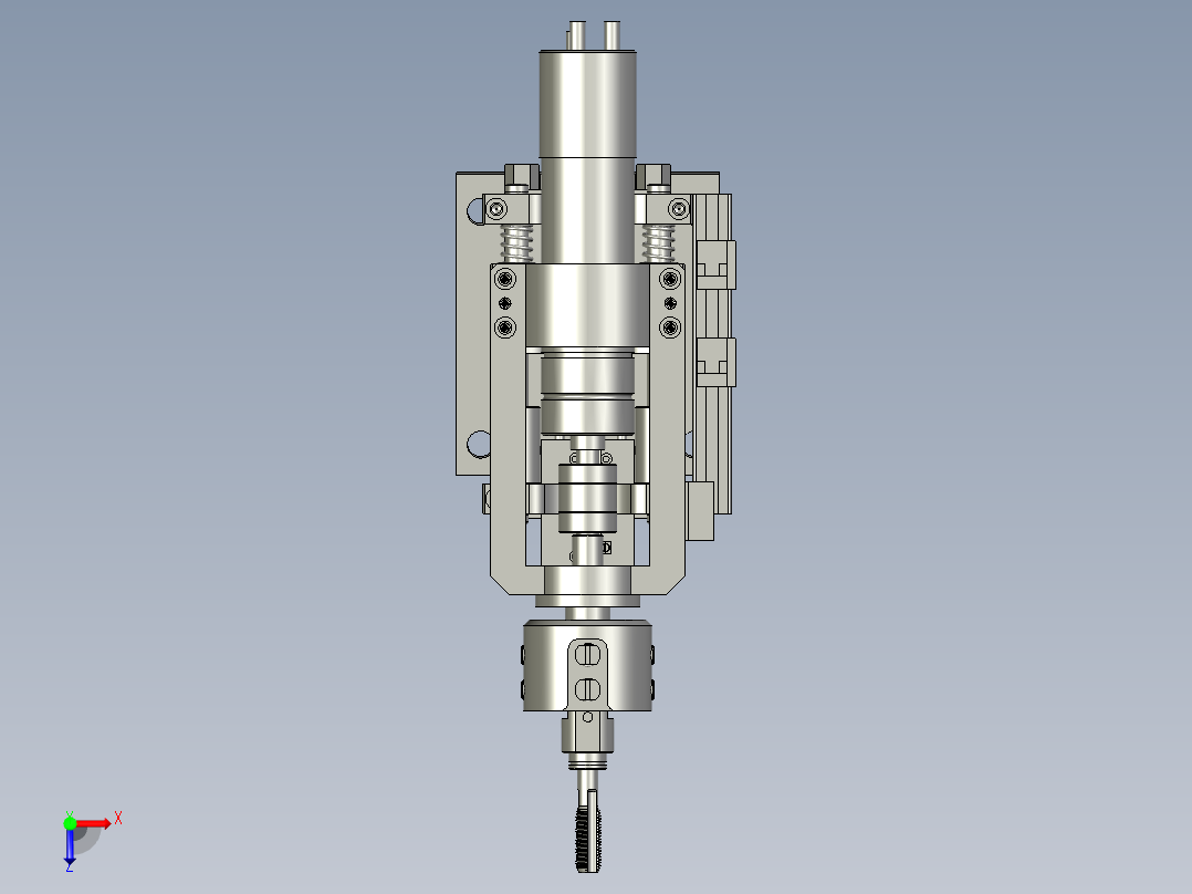 右攻丝机俯视图