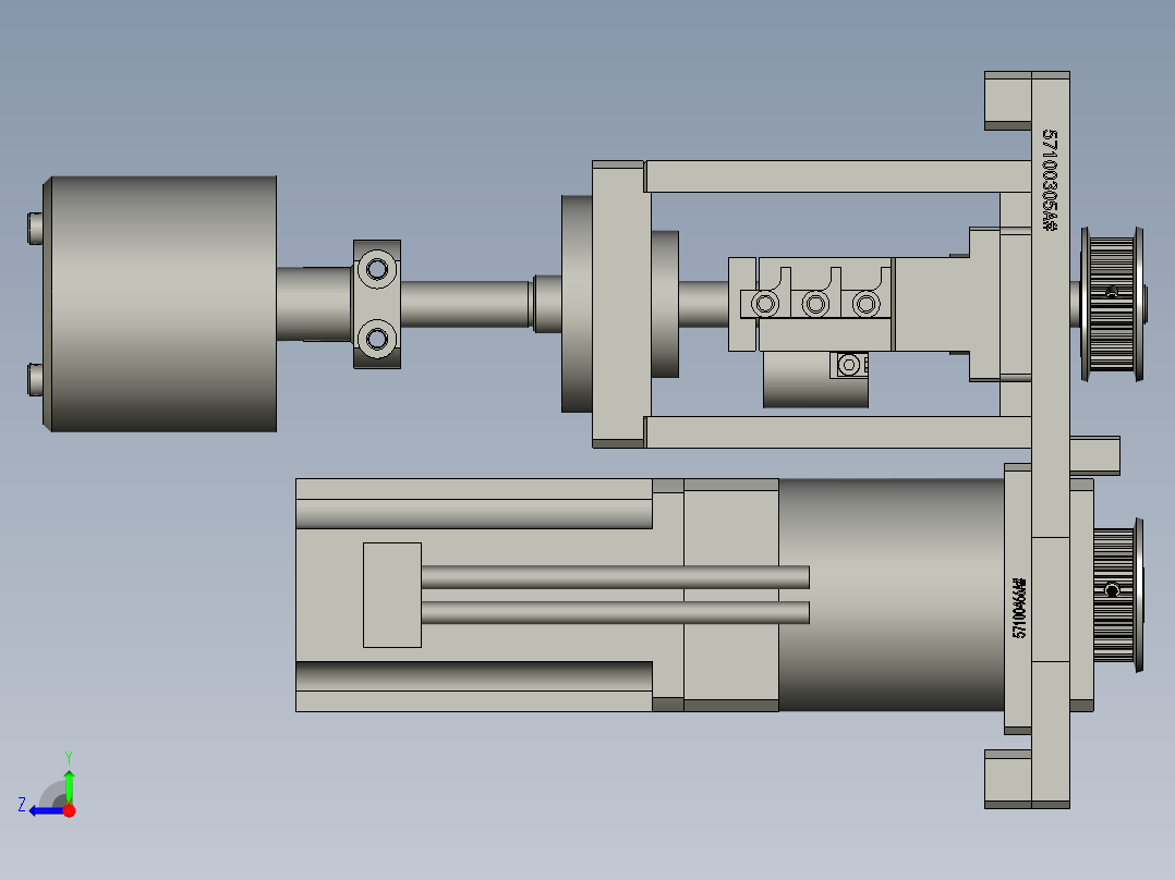 76045270-左侧摆臂组件右视图