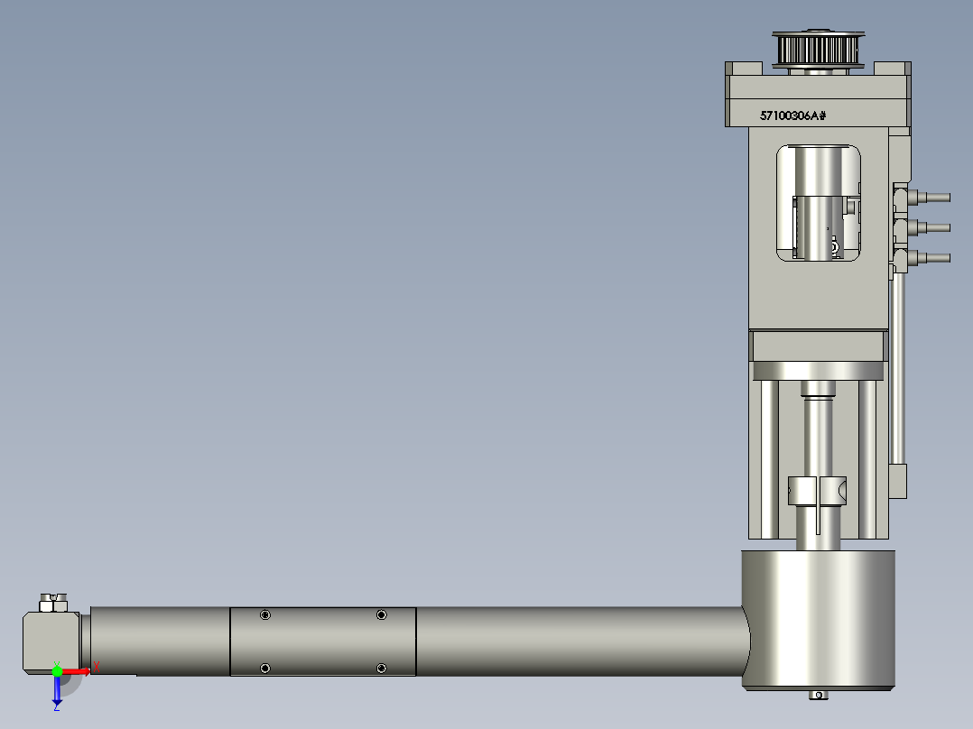 76045270-左侧摆臂组件俯视图